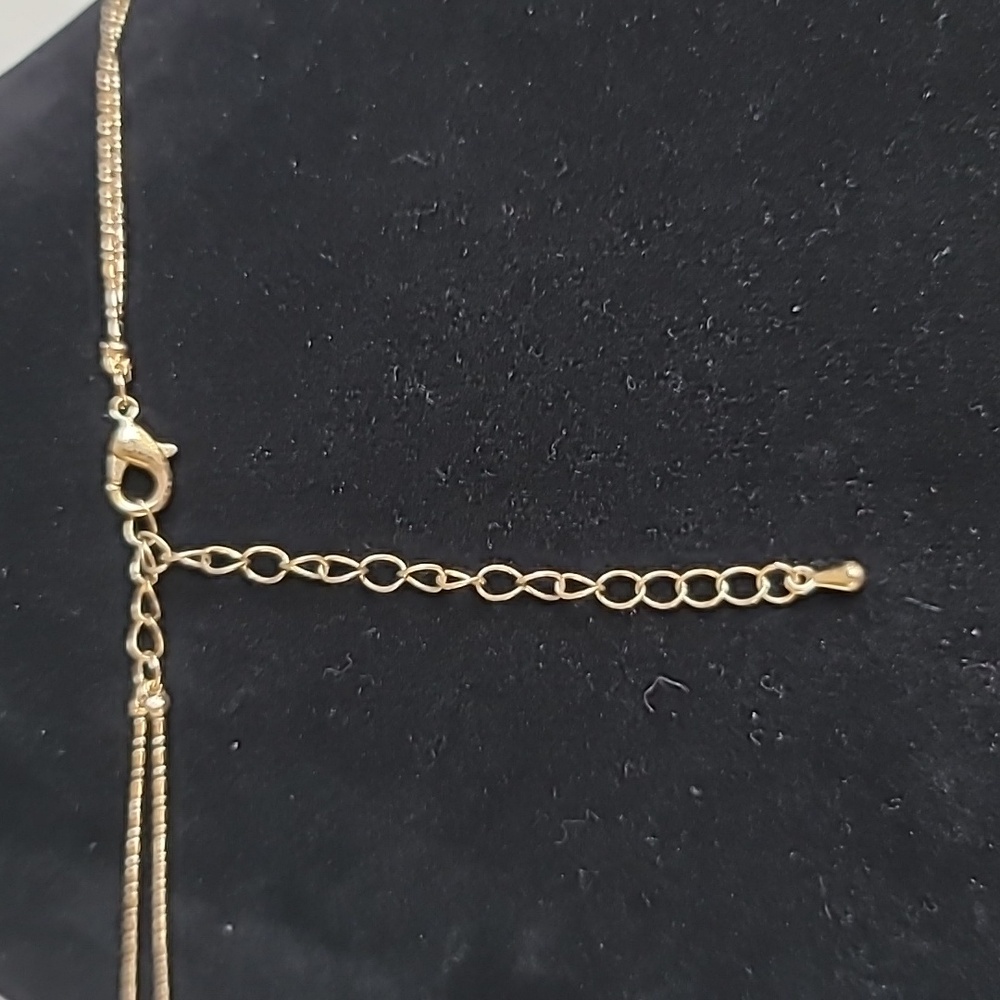 Elegant, Double Crystal, Long Necklace - Picture 8 of 8